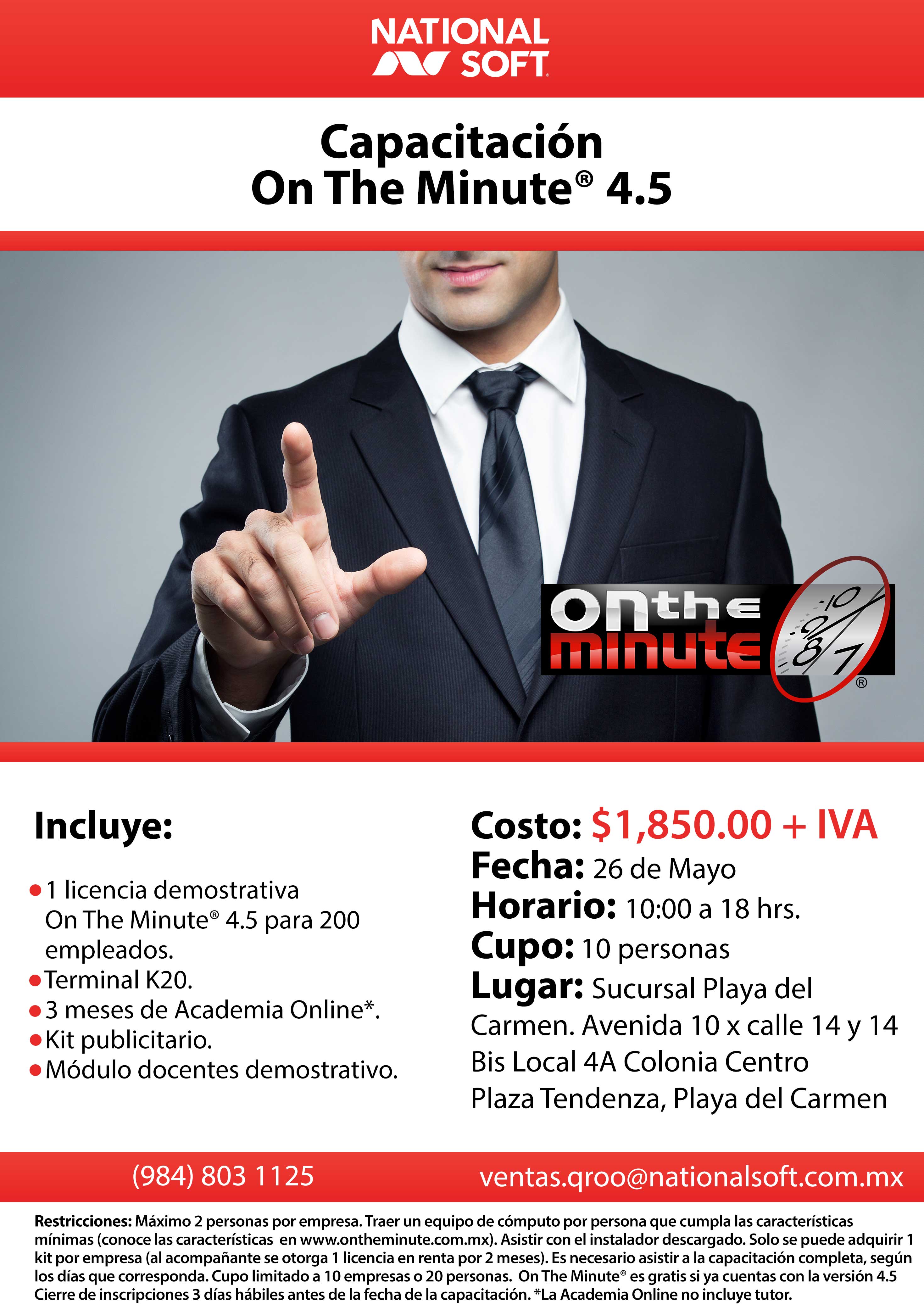 FLYER CAPACITACION OTM PLAYA DEL CARMEN